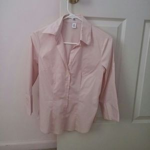Light pink buttoned down top